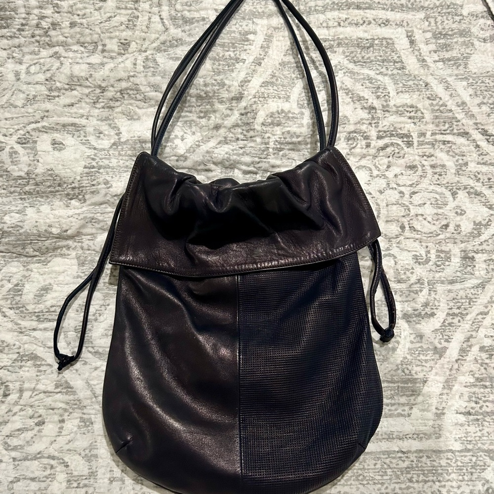 Elegant made in Paris blue  Leather Bag